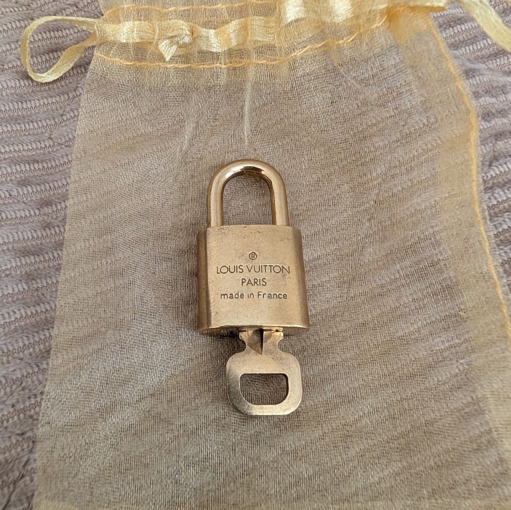 Louis Vuitton Gold Lock with Key #304 - Picture 2 of 2